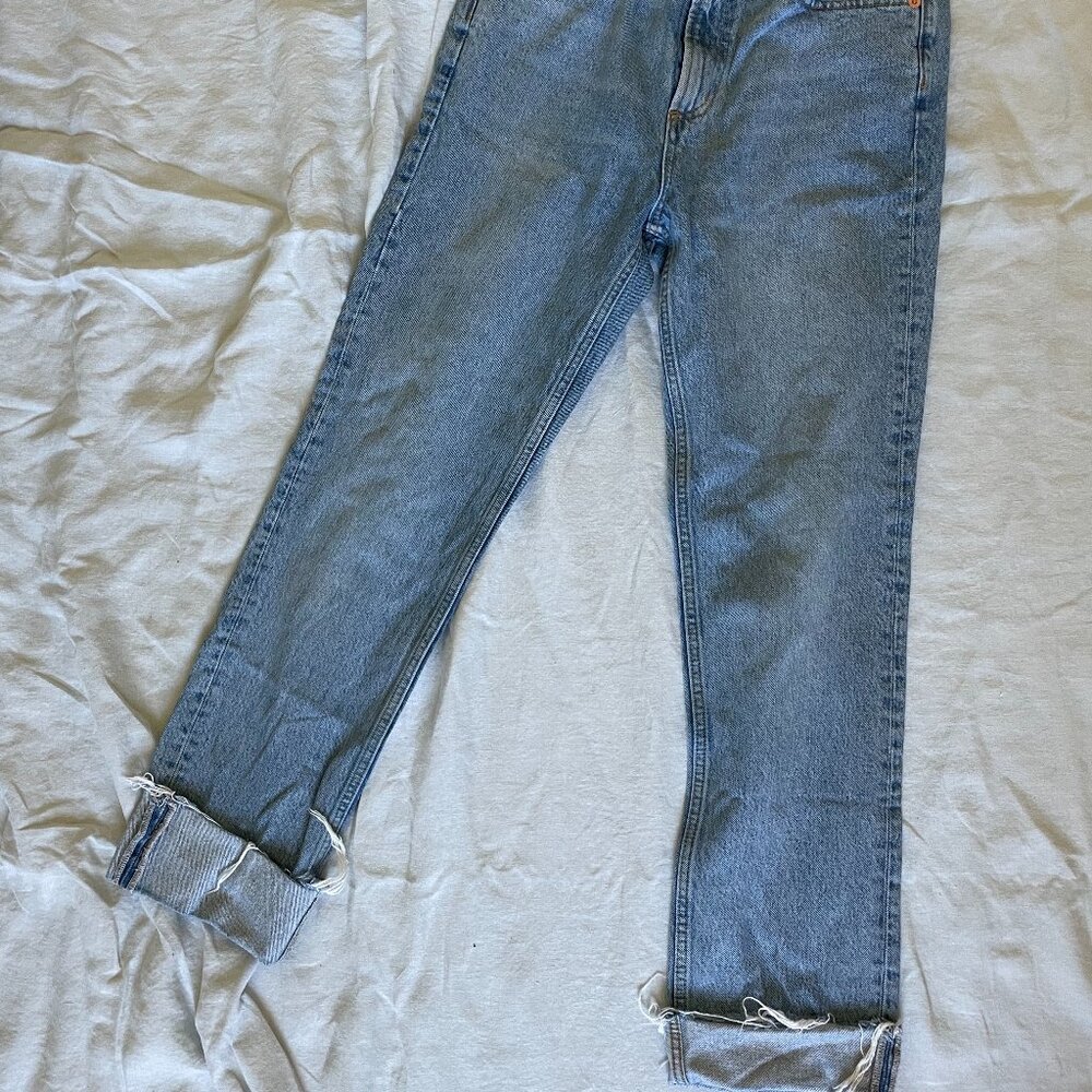 Mango Straight Cuffed Jeans size 6